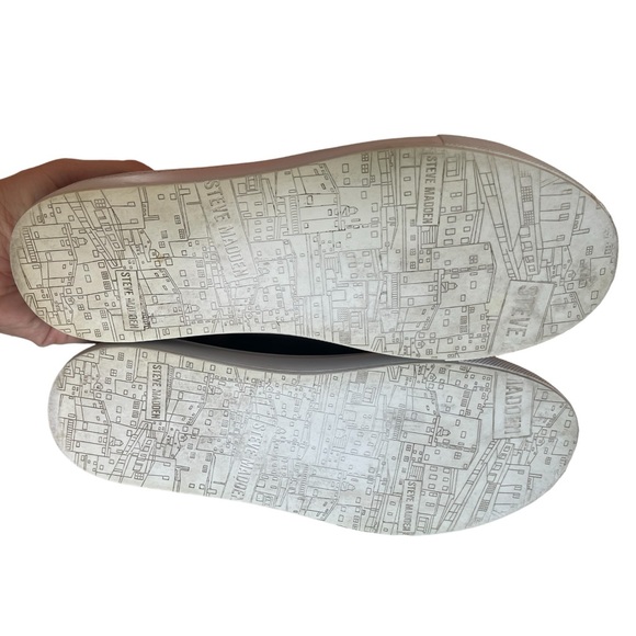 Steve Madden Black and Silver metallic Camo Platform Trainers US 7 - Picture 6 of 6